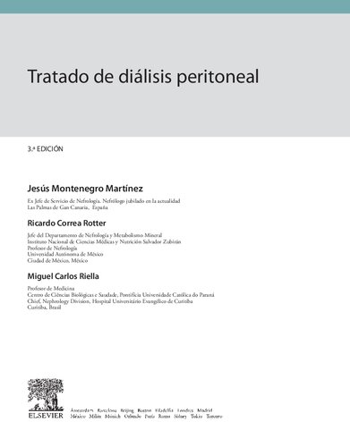 Tratado de Diálisis Peritoneal 3Ed Montenegro