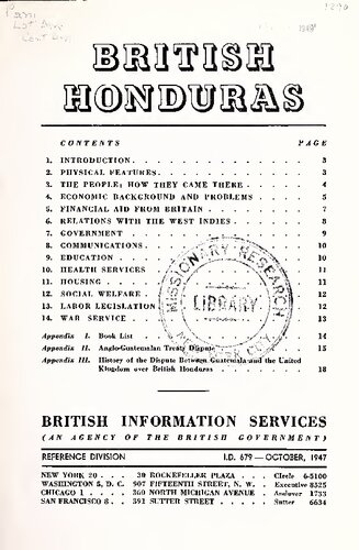 British Honduras.