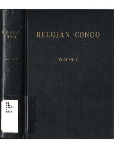 Belgian Congo. Volume I.