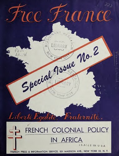 French colonial policy in Africa.