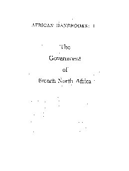 The Government of French North Africa