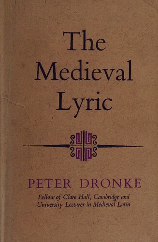 The Medieval Lyric