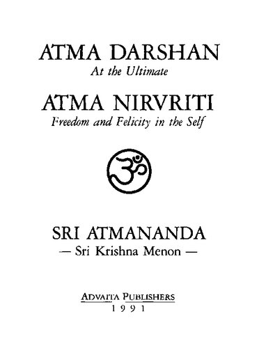 Atma Darshan & Atma Nirvriti