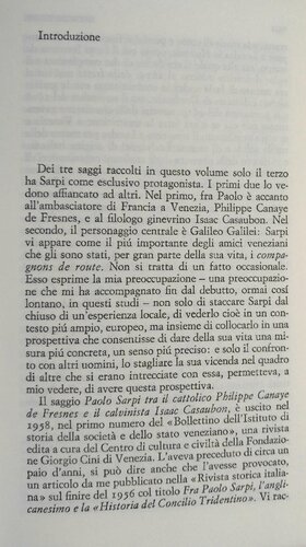 Paolo Sarpi tra Venezia e l'Europa