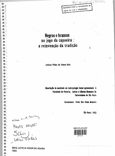 Negros e brancos no jogo da capoeira: a reinvenção da tradição