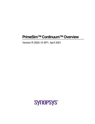 PrimeSim™ Continuum™ Overview