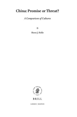 China: Promise or Threat? A Comparison of Cultures