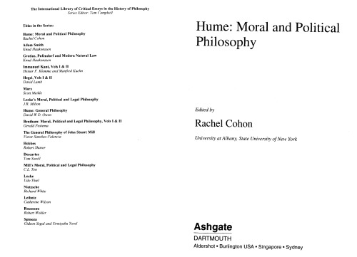 Hume: Moral and Political Philosophy ()