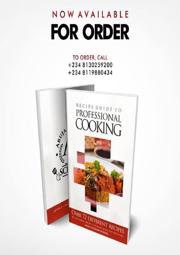 Recipe Guide to Professional Cooking