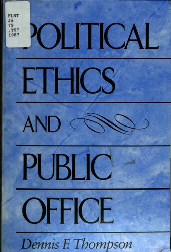 Political Ethics and Public Office