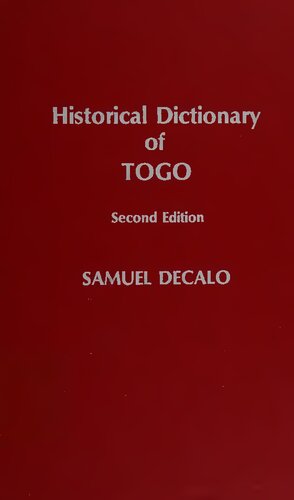 Historical Dictionary of Togo
