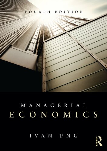 Managerial Economics, 4th Edition