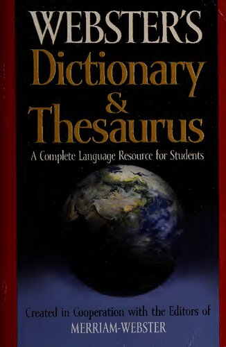 Webster's Dictionary & Thesaurus