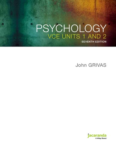 Psychology VCE units 1 & 2