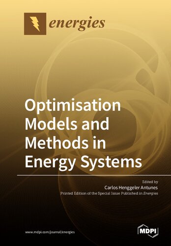 Optimisation models and methods in energy systems.