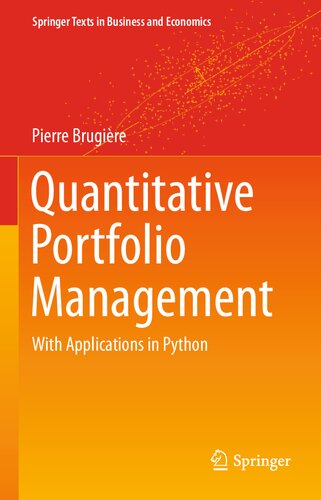 Quantitative Portfolio Management: with Applications in Python