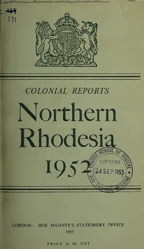 Northern Rhodesia 1952.