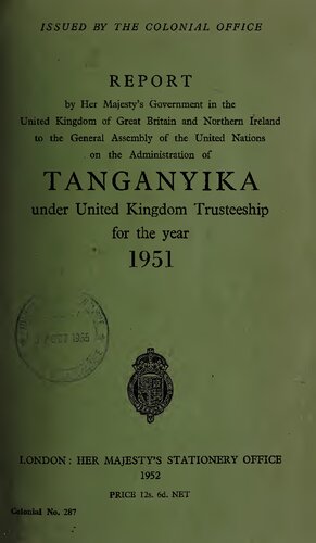 Tanganyika 1951.