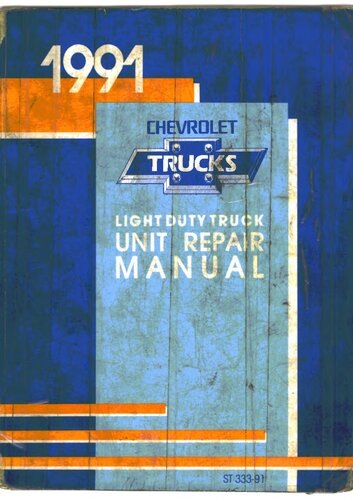 1991 Chevrolet Light Duty Truck Factory Service Unit Repair Manual