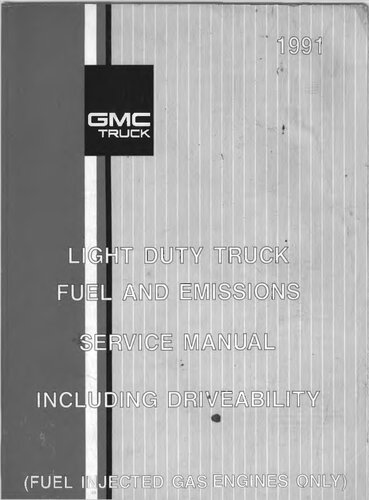 1991 Chevrolet Light Duty Truck Fuel and Emissions Factory Service Manual
