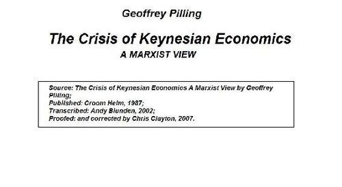 The Crisis of Keynesian Economics
