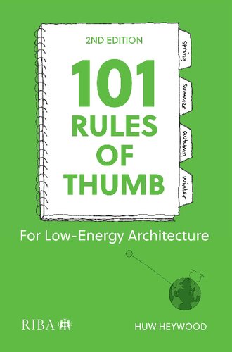 101 RULES OF THUMB FOR LOW ENERGY ARCHITECTURE