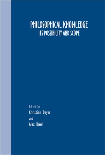 Philosophical Knowledge. Its Possibility and Scope ()