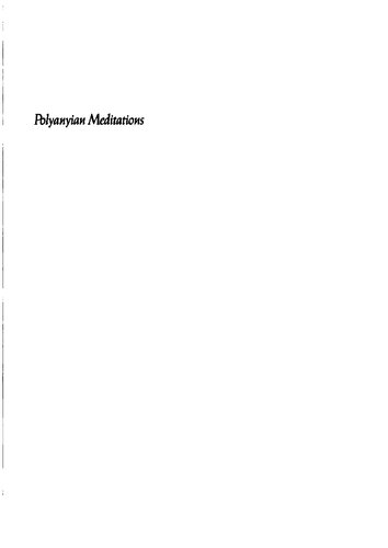 Polanyian Meditations: In Search of a Post-Critical Logic