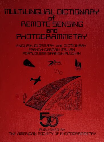 Multilingual Dictionary of Remote Sensing and Photogrammetry