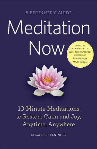 Meditation Now: A Beginner's Guide: 10-Minute Meditations to Restore Calm and Joy Anytime, Anywhere
