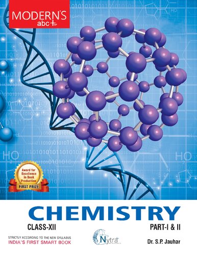 Modern's ABC PLUS OF CHEMISTRY (E) P1 & P2 Class 12 XII Part 1 and 2 I & II Dr S P Jauhar KVPY IITJEE
