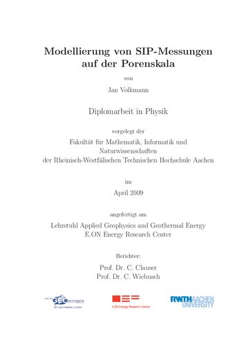 Modellierung von SIP-Messungen auf Porenskala