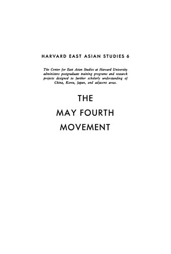 The May Fourth Movement: Intellectual Revolution In Modern China