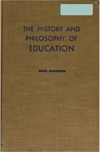 The History and Philosophy of Education