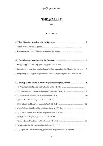 The Jilbaab compiled