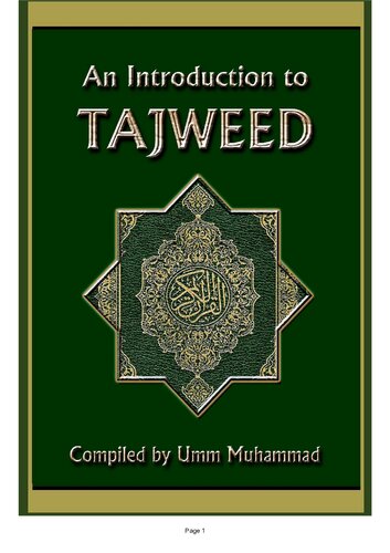 An Introduction to Tajweed