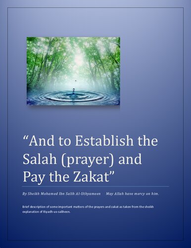 And to Establish the Salah and Pay the Zakat