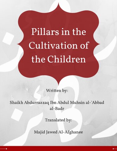 Pillars in the Cultivation of the Children