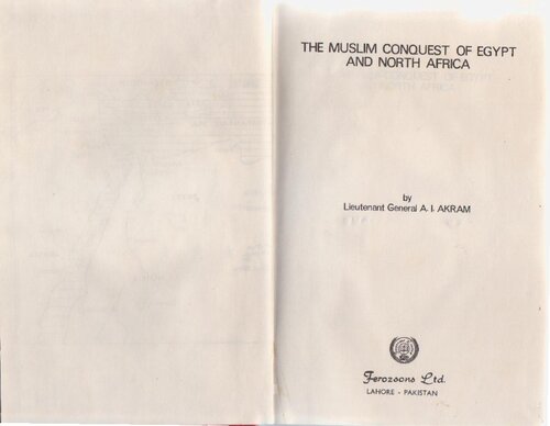 The Muslim Conquest of Egypt and North aadrica