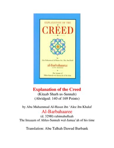 Explanation of the Creed