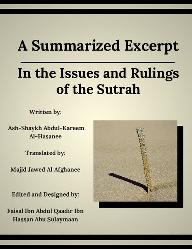 A Summarized Excerpt in the Issues and Rulings of the Sutrah
