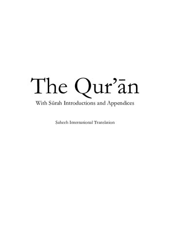 The Qur’an translated