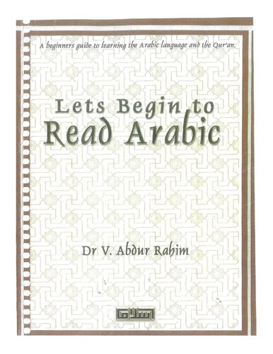 Let’s Begin to Read Arabic