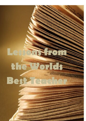 Lessons from the World’s Best Teacher