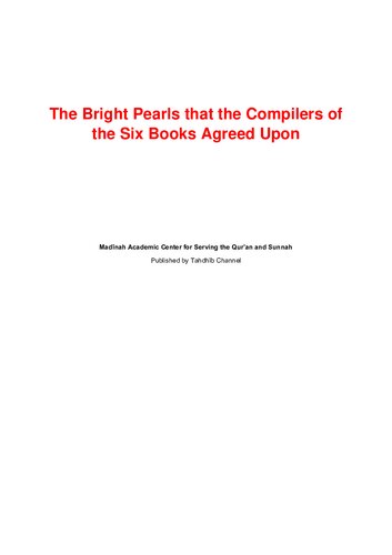 The Bright Pearls that the Compilers of the Six Books Agreed Upon