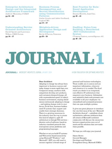 Microsoft Architects Journal