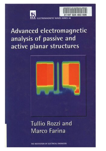 Advanced electromagnetic analysis of passive and active planar structures