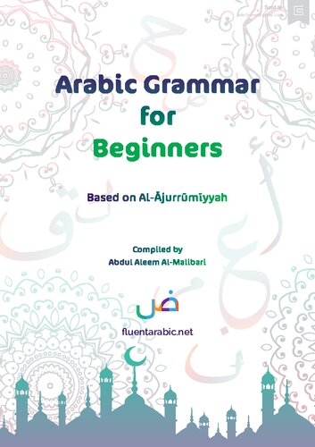 Arabic Grammar for Beginners - Based on al-Ajurrumiyyah