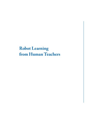 Robot learning from human teachers