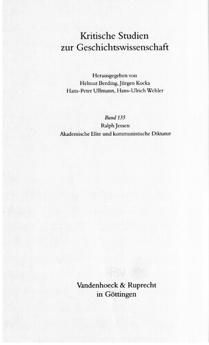 Akademische Elite und kommunistische Diktatur : Die ostdeutsche Hochschullehrerschaft in der Ulbricht-Ära